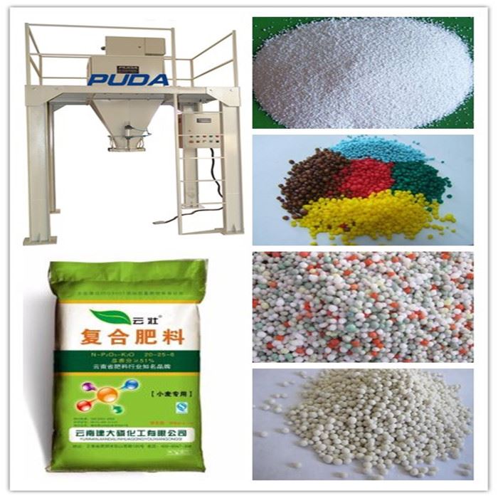 Macchina imballatrice per sacchetti aperti di fertilizzante BB da 50 kg